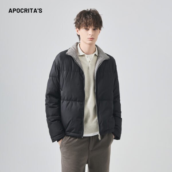 APO OEM Men's White Duck Down Winter Coat High-end Loose Casual Jacket Men